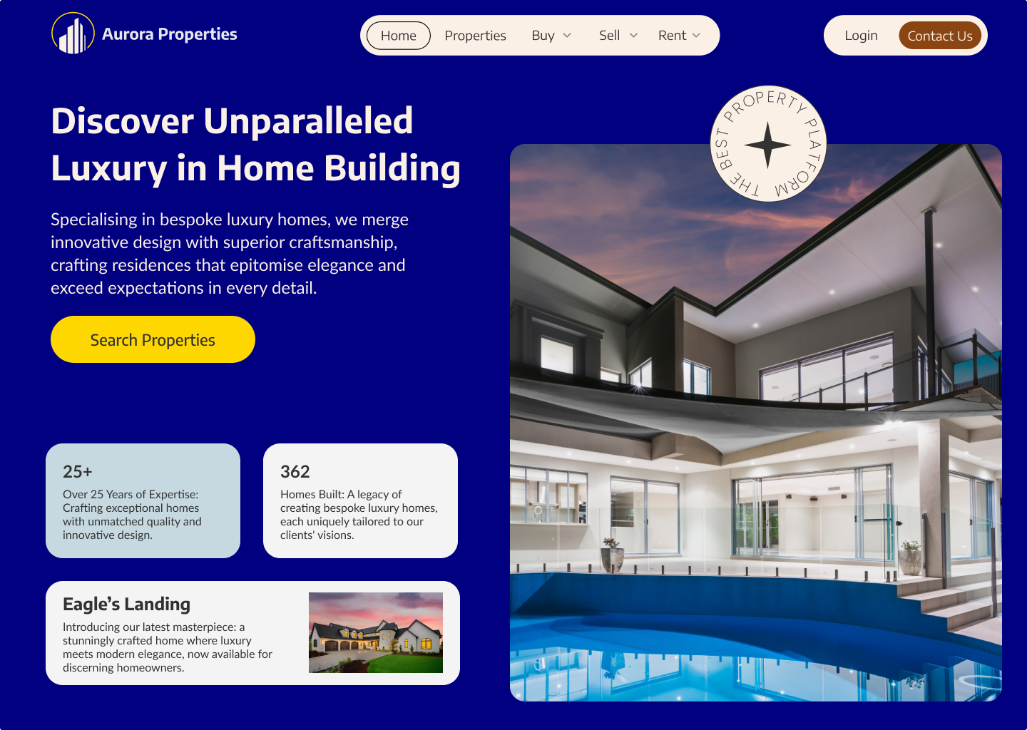 Aurora Properties homepage