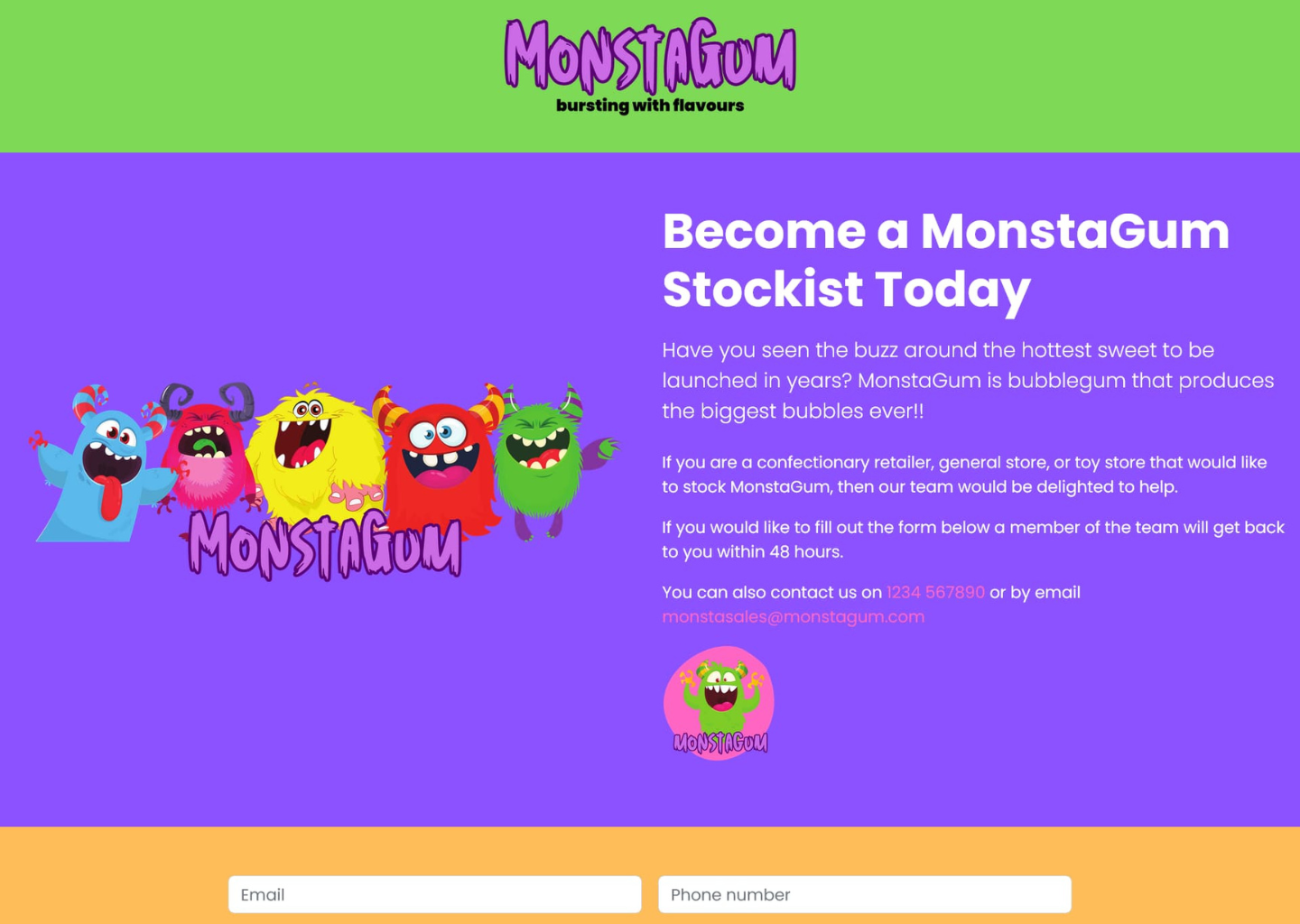 Monstagum homepage